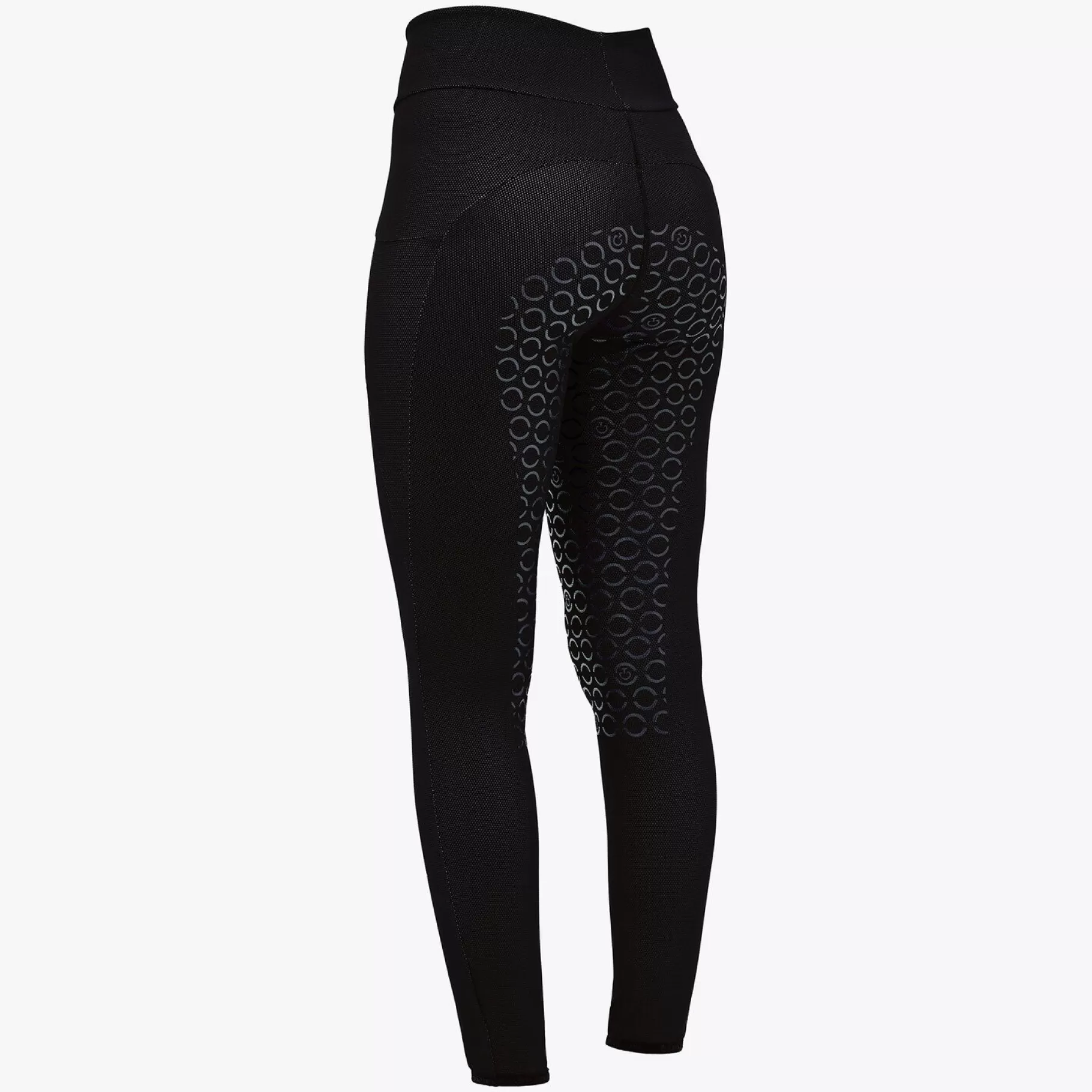 Bonded Jersey Mesh Side Pocket Full Grip Leggings-Cavalleria Toscana Hot