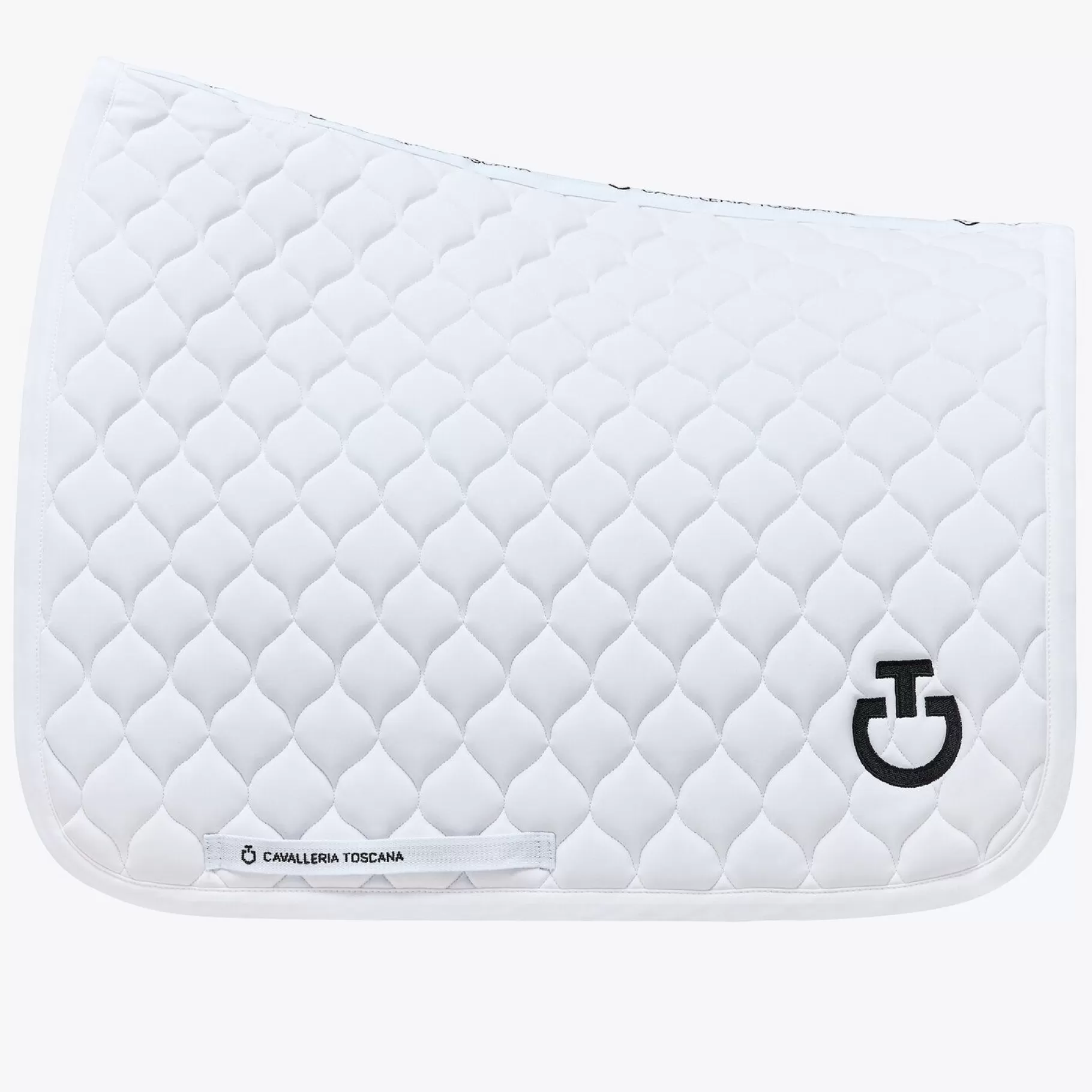 Circular-Quilted Dressage Saddle Pad-Cavalleria Toscana Outlet