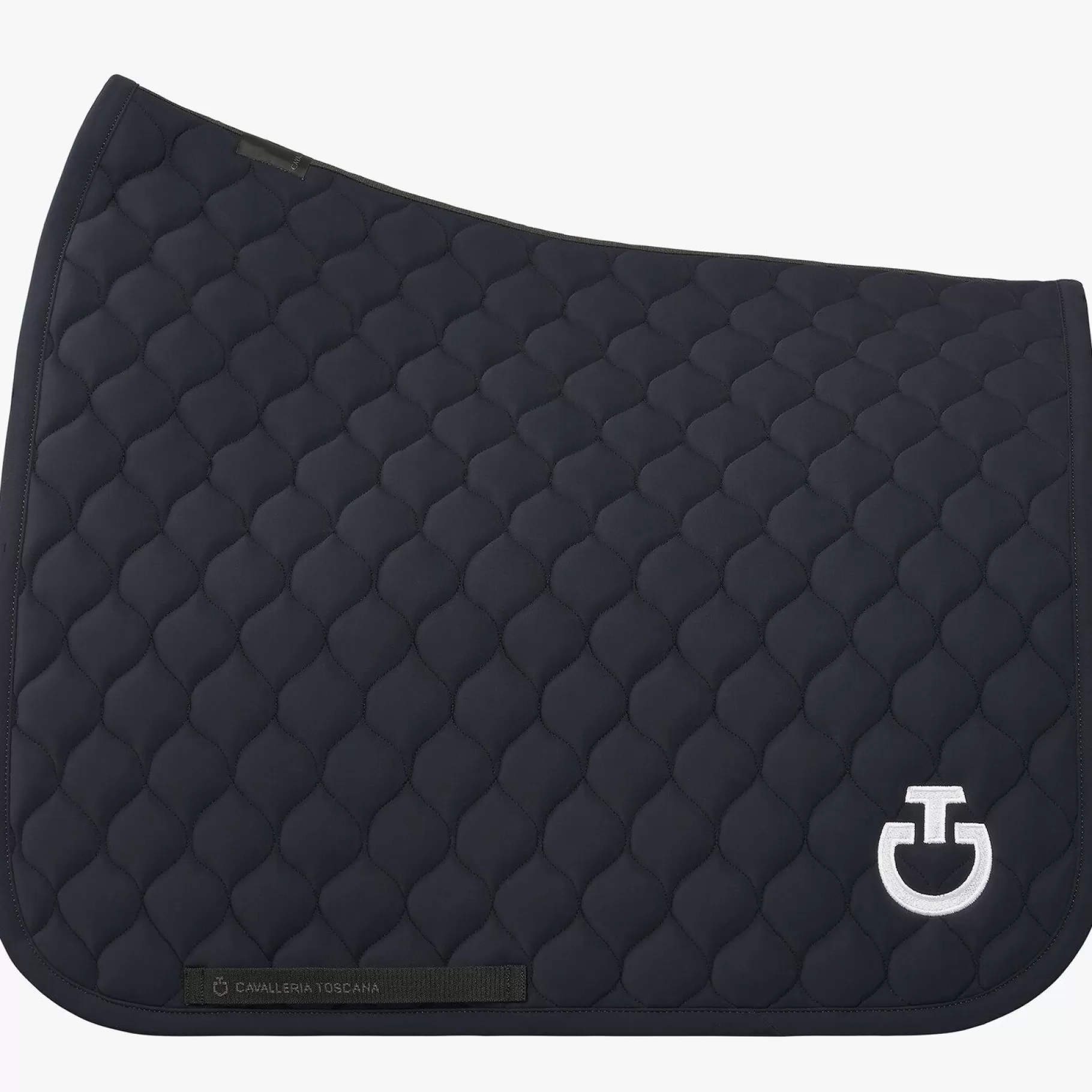 Circular-Quilted Dressage Saddle Pad-Cavalleria Toscana Outlet