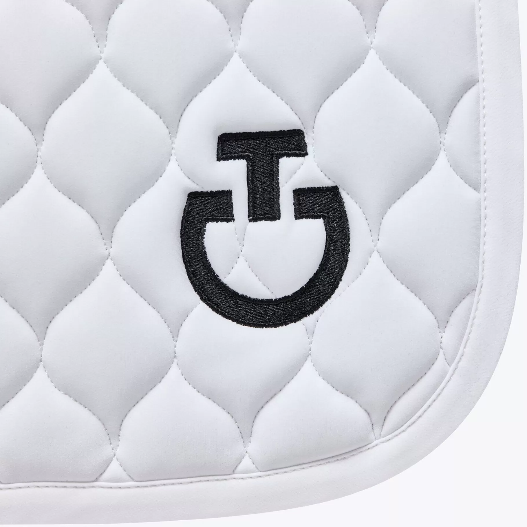 Circular-Quilted Dressage Saddle Pad-Cavalleria Toscana Outlet