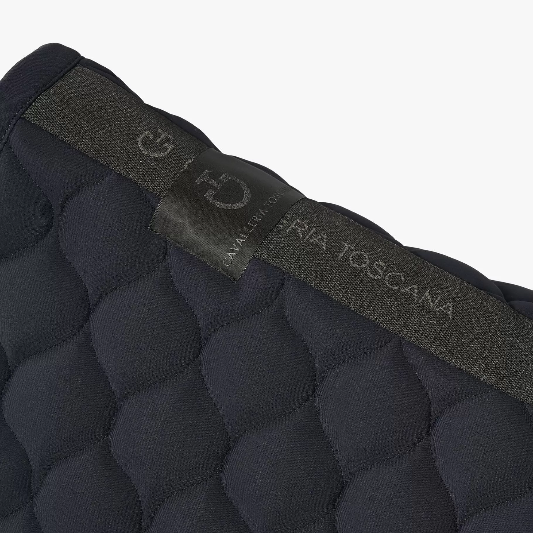 Circular-Quilted Dressage Saddle Pad-Cavalleria Toscana Outlet