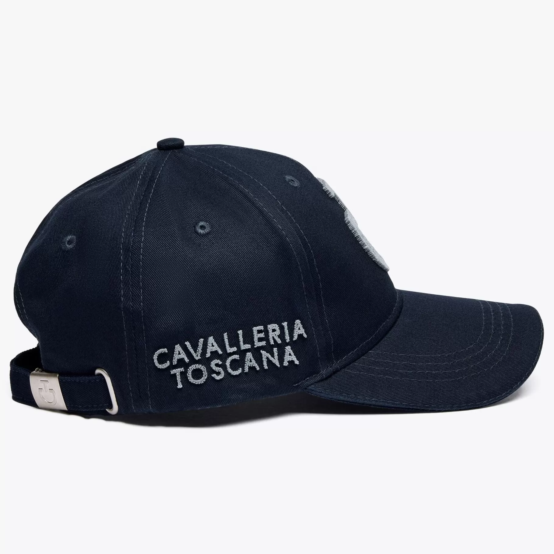 Cotton Baseball Cap With Loop Embroidery Logo-Cavalleria Toscana Hot