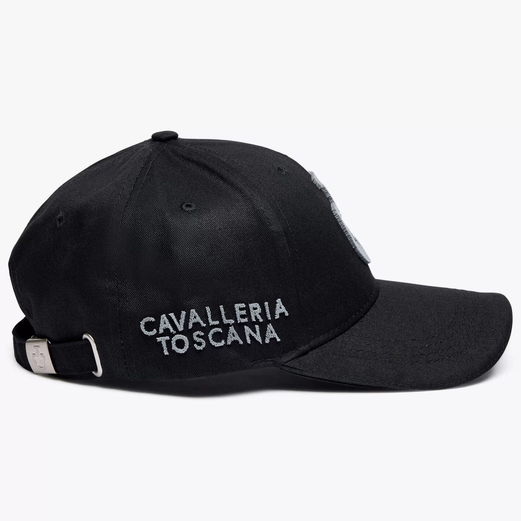 Cotton Baseball Cap With Loop Embroidery Logo-Cavalleria Toscana Outlet