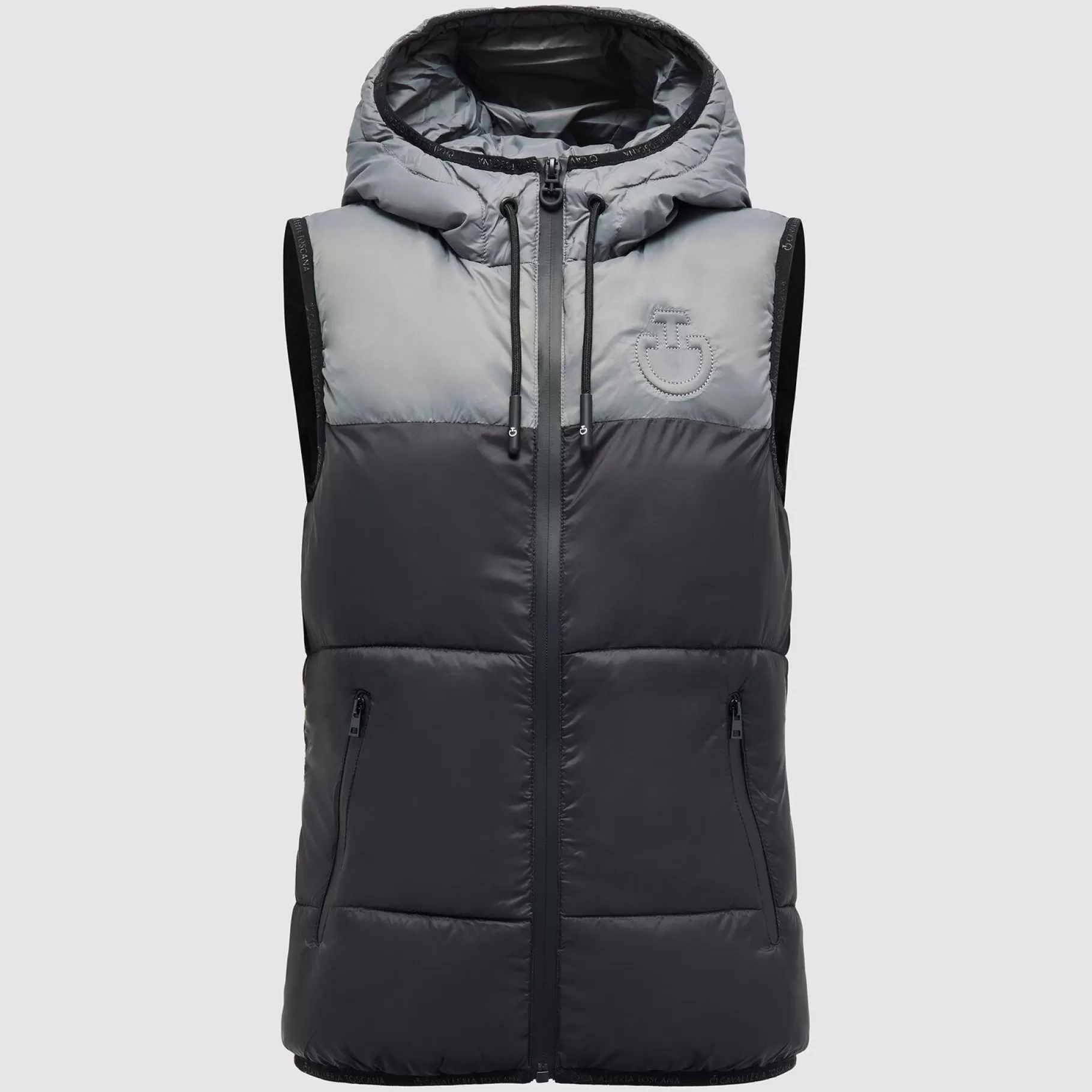 Ct Unisex Nylon Hooded Puffer Vest-Cavalleria Toscana Cheap