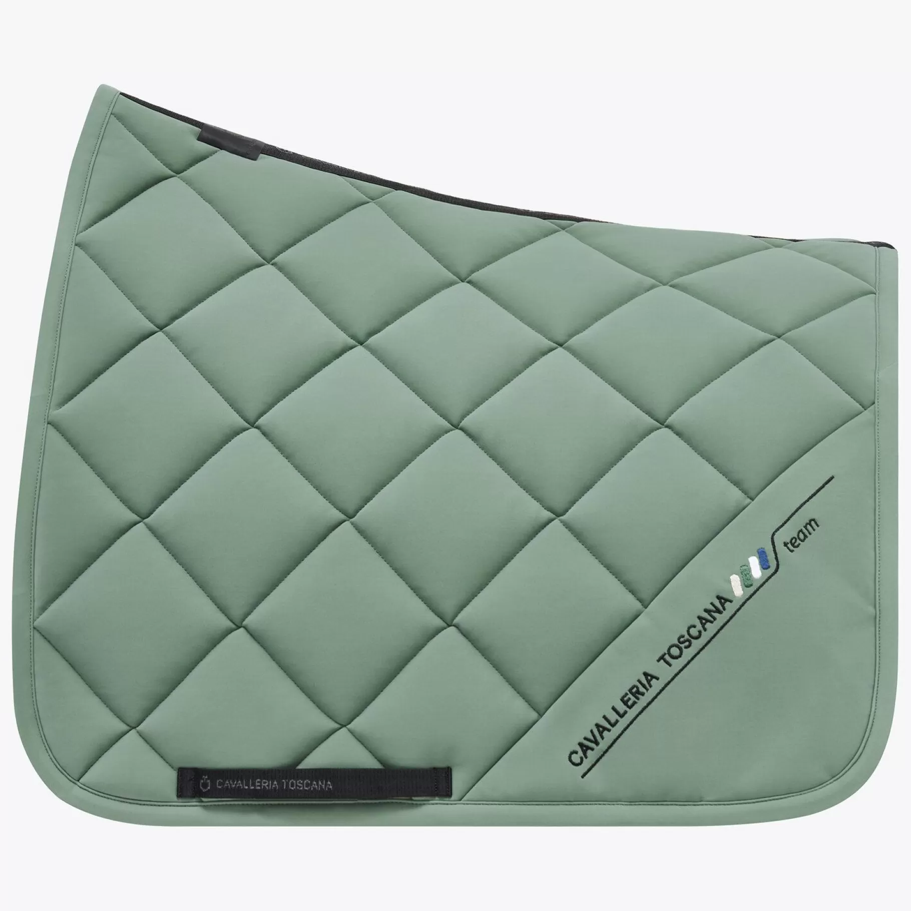 Dressage Saddle Pad In Quilted Cotton Fabric-Cavalleria Toscana Store