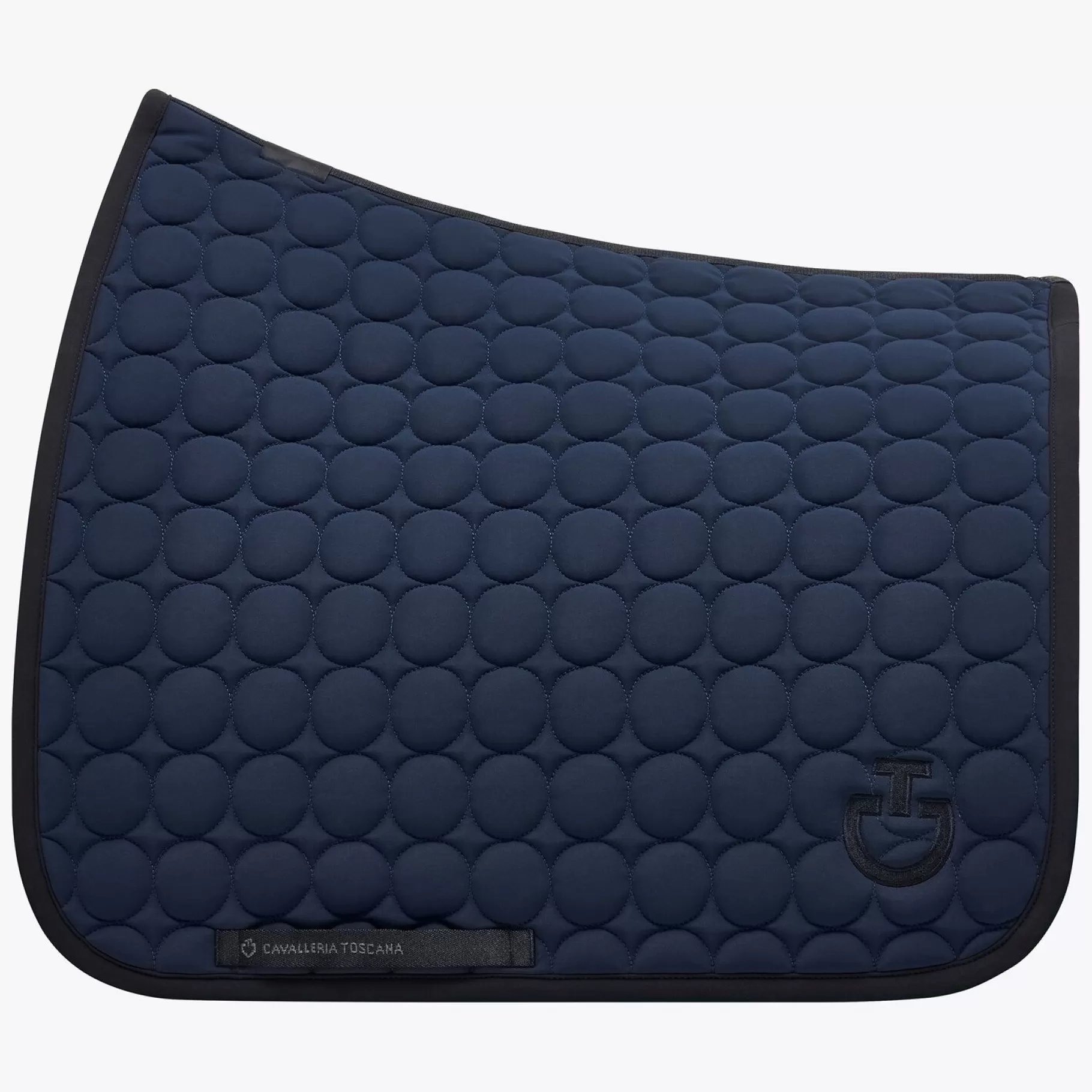 Dressage Saddle Pad In Quilted Cotton Fabric-Cavalleria Toscana Flash Sale