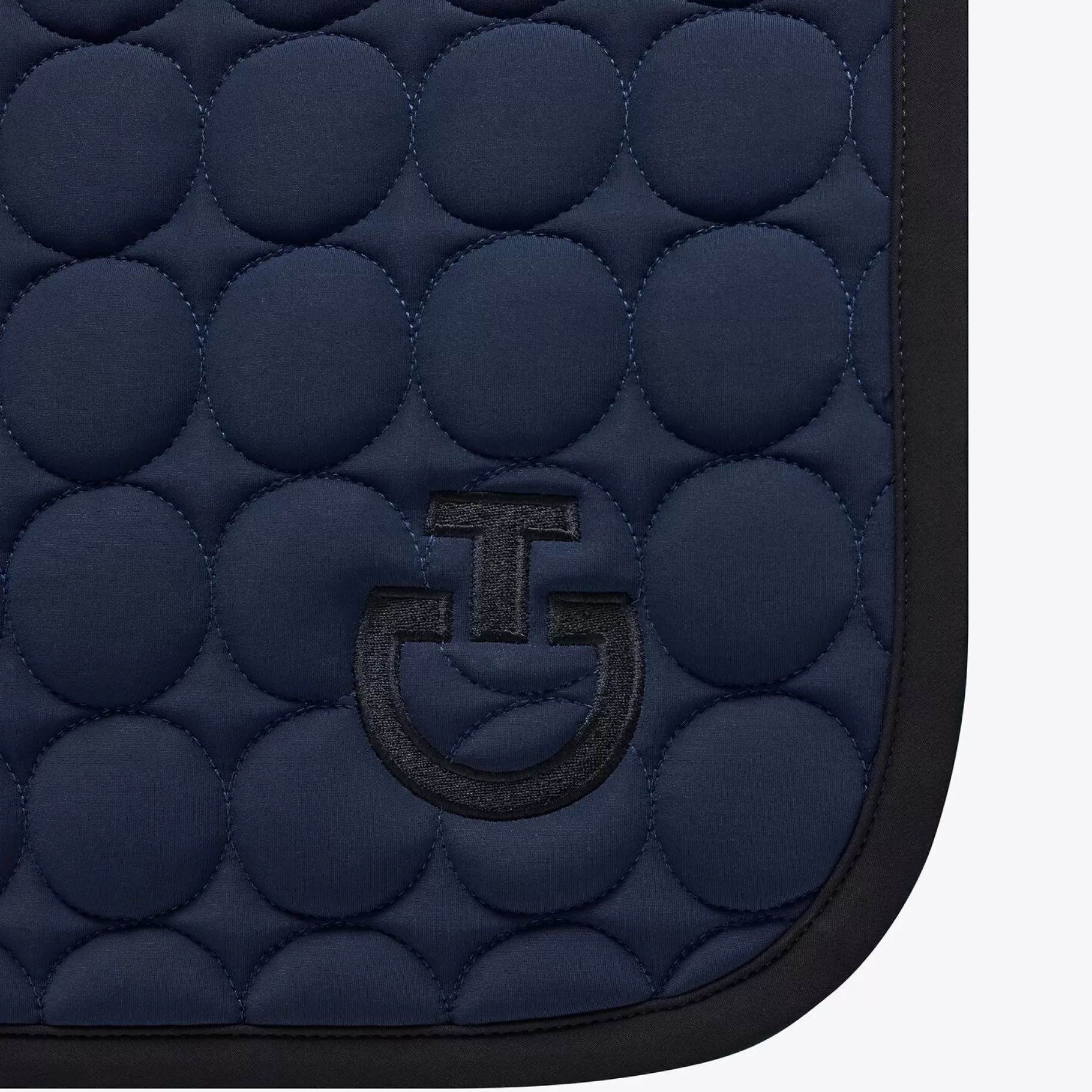 Dressage Saddle Pad In Quilted Cotton Fabric-Cavalleria Toscana Flash Sale