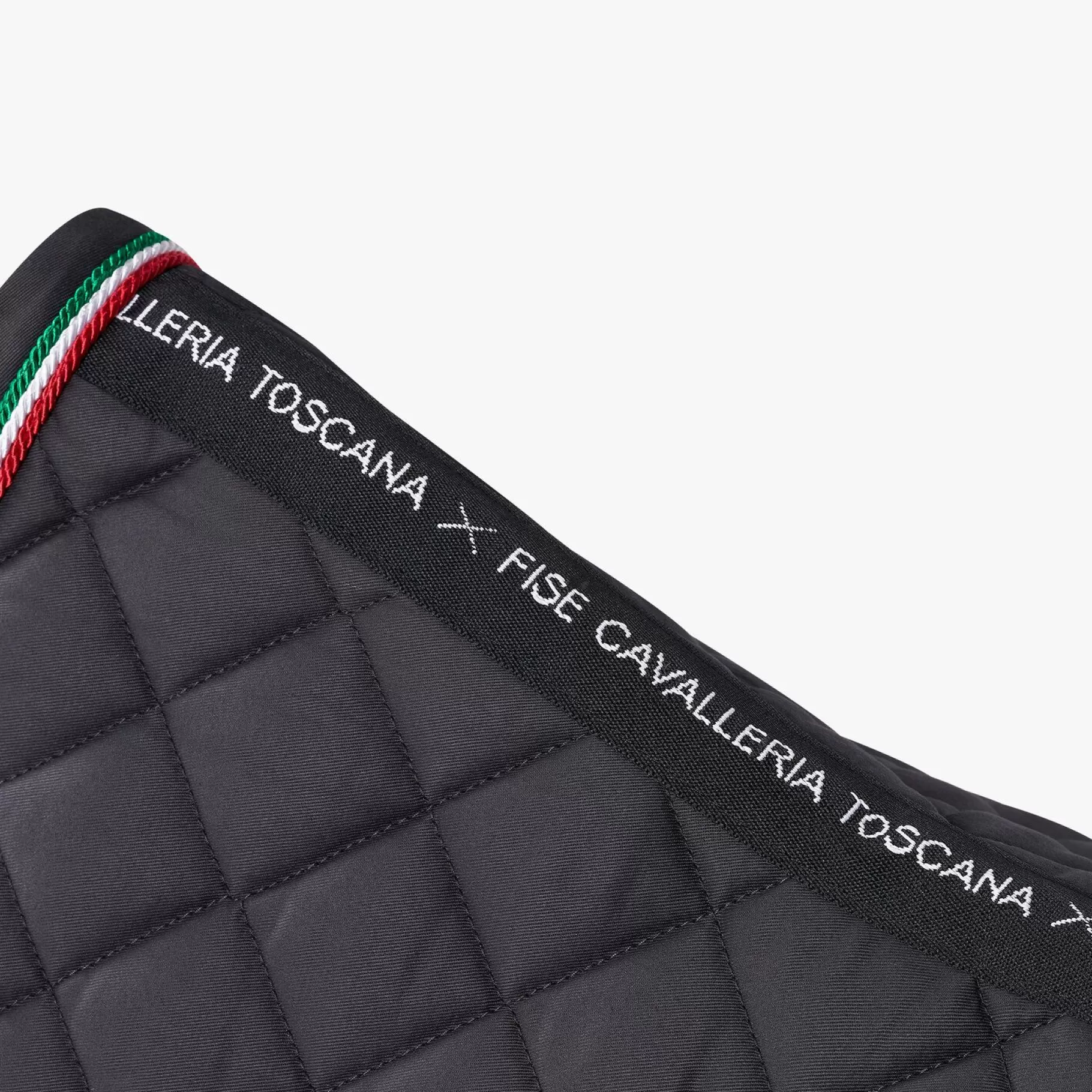 Fise Jumping Saddle Pad With Italian Flag Piping-Cavalleria Toscana Flash Sale