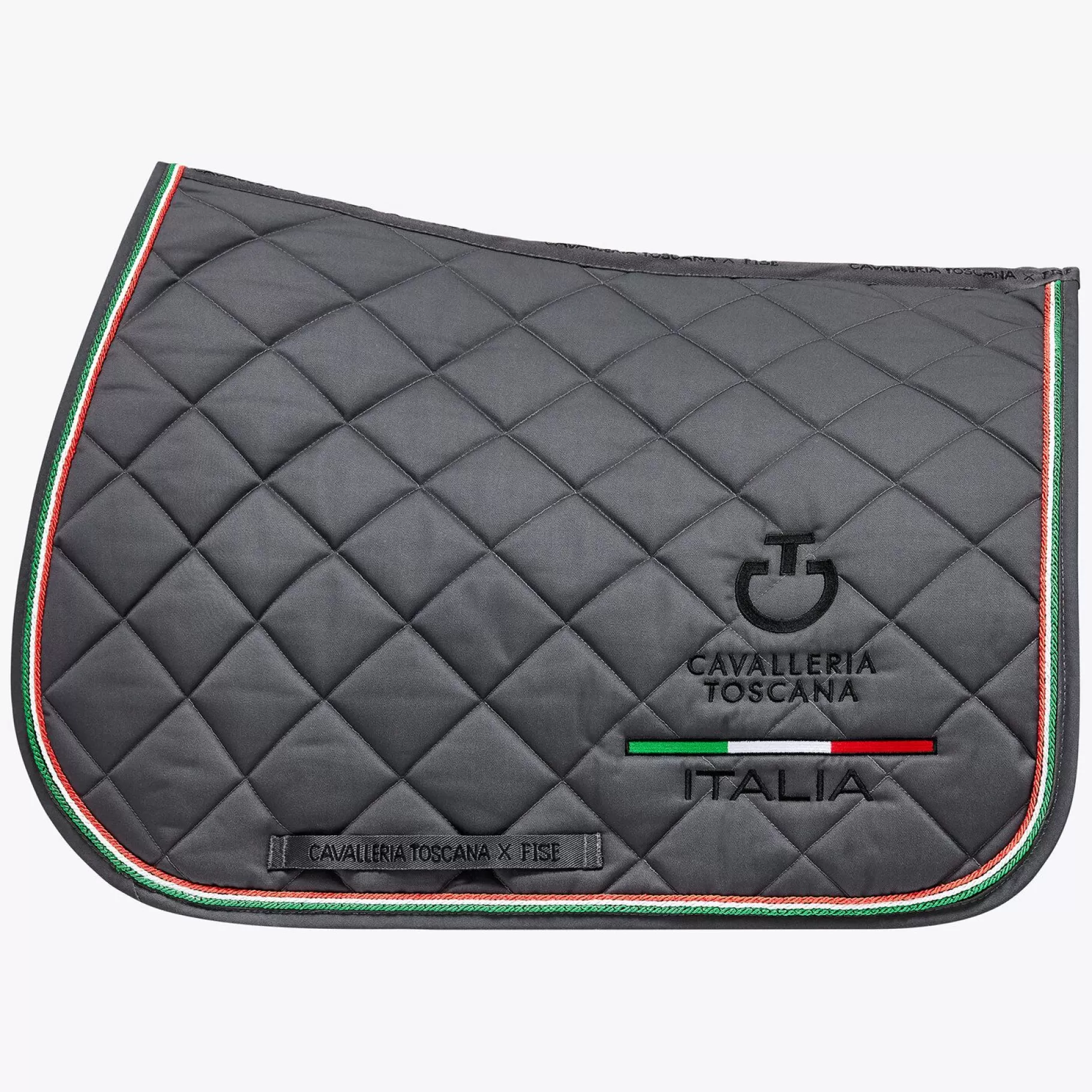 Fise Jumping Saddle Pad With Tricolor Piping-Cavalleria Toscana Cheap