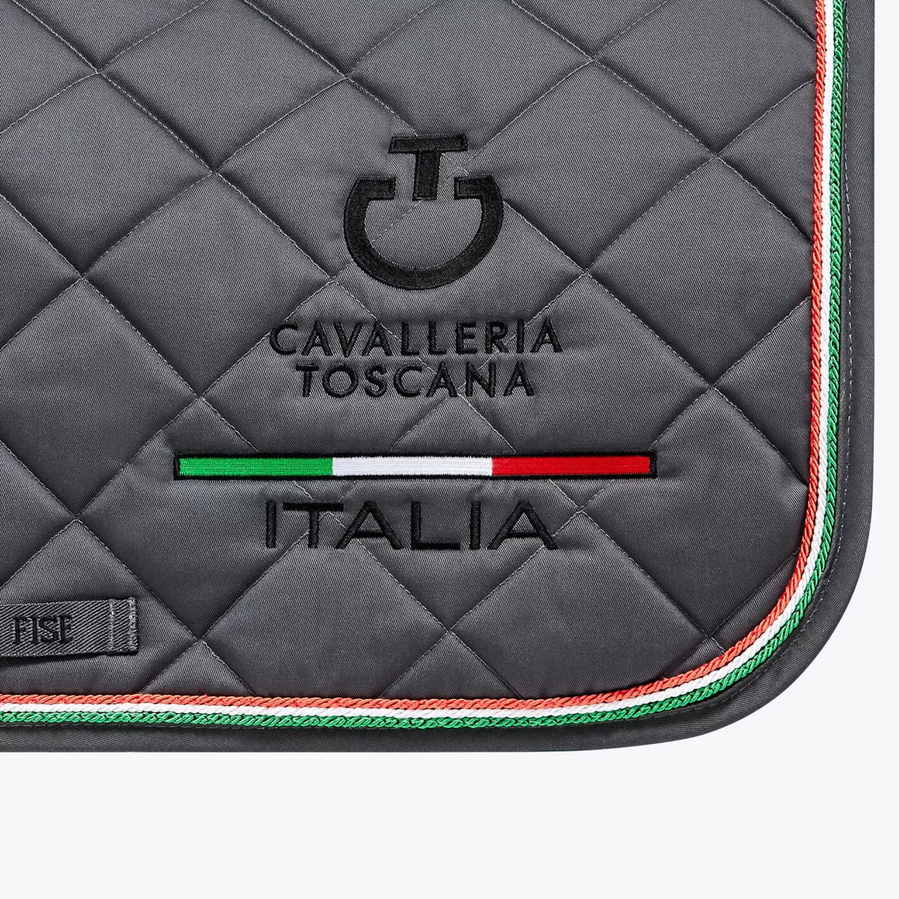 Fise Jumping Saddle Pad With Tricolor Piping-Cavalleria Toscana Cheap