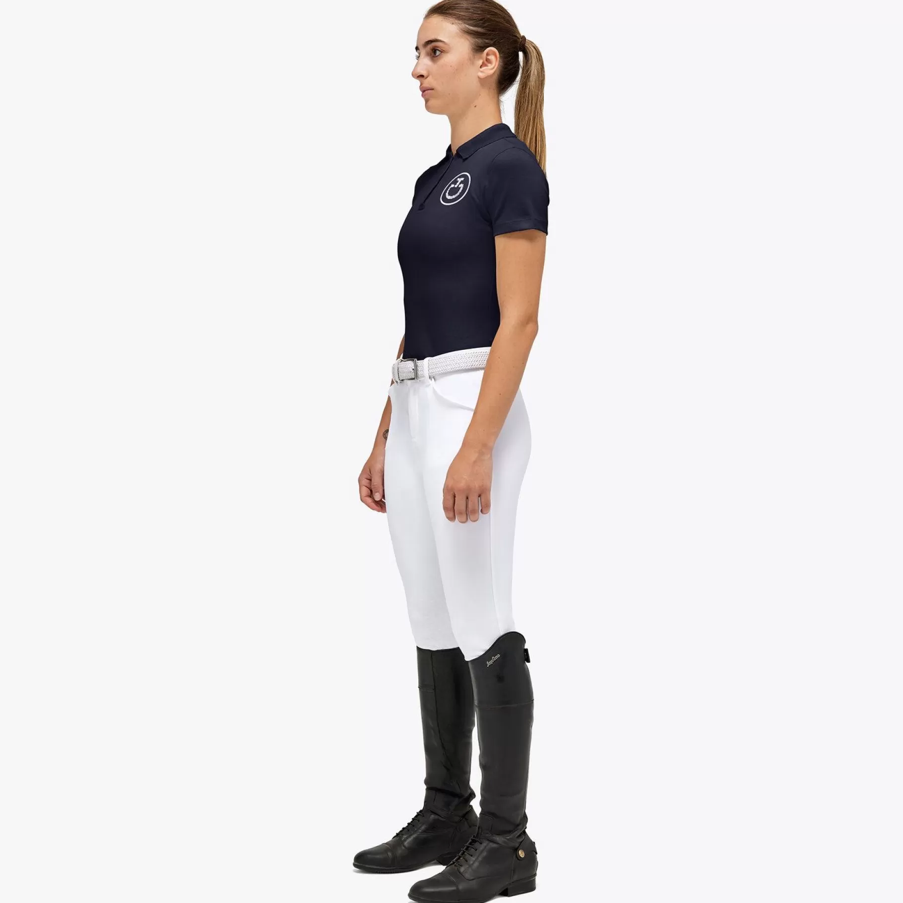 Girl'S Cotton Training Polo-Cavalleria Toscana Hot