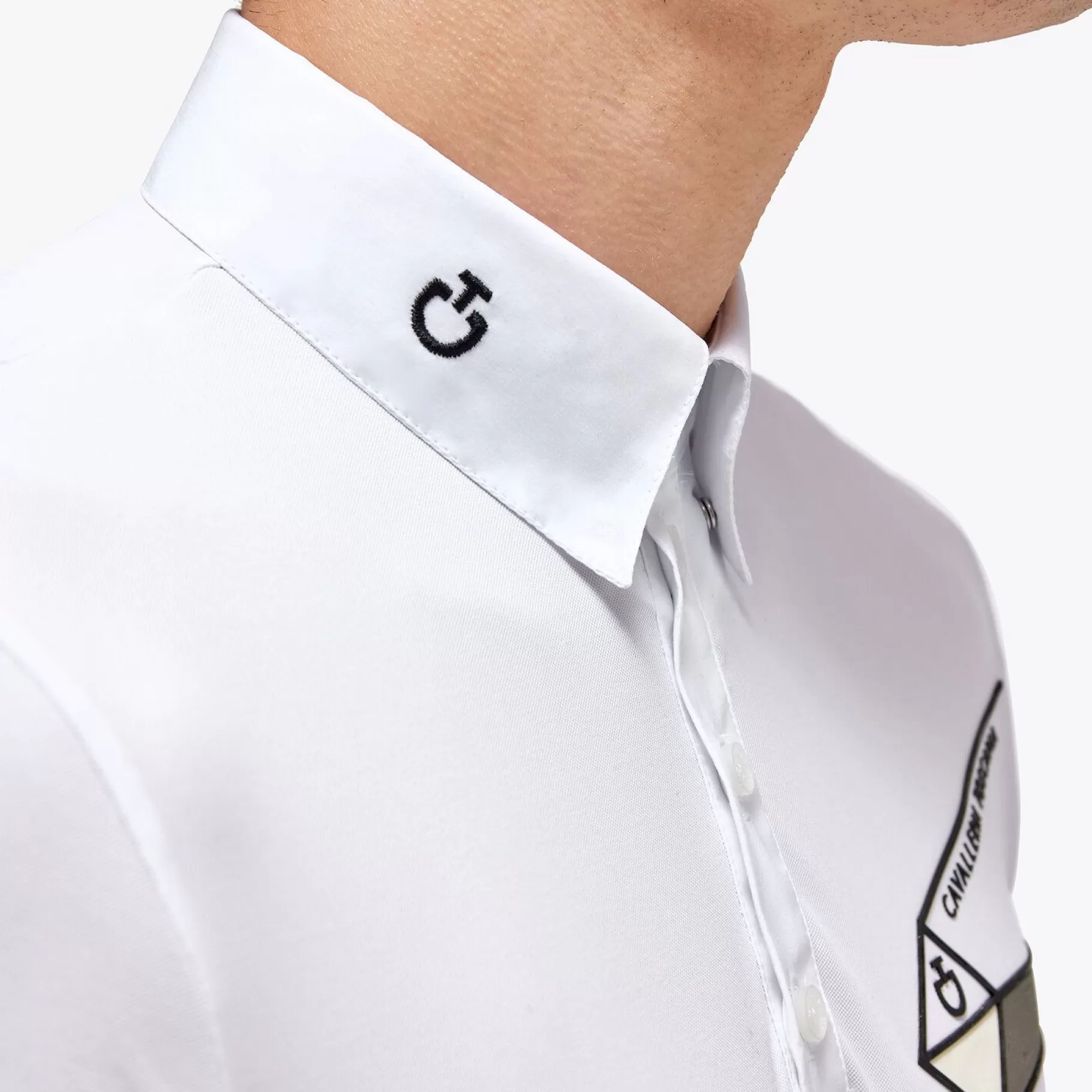 Lightweight Pique Competition Polo For Man-Cavalleria Toscana Online