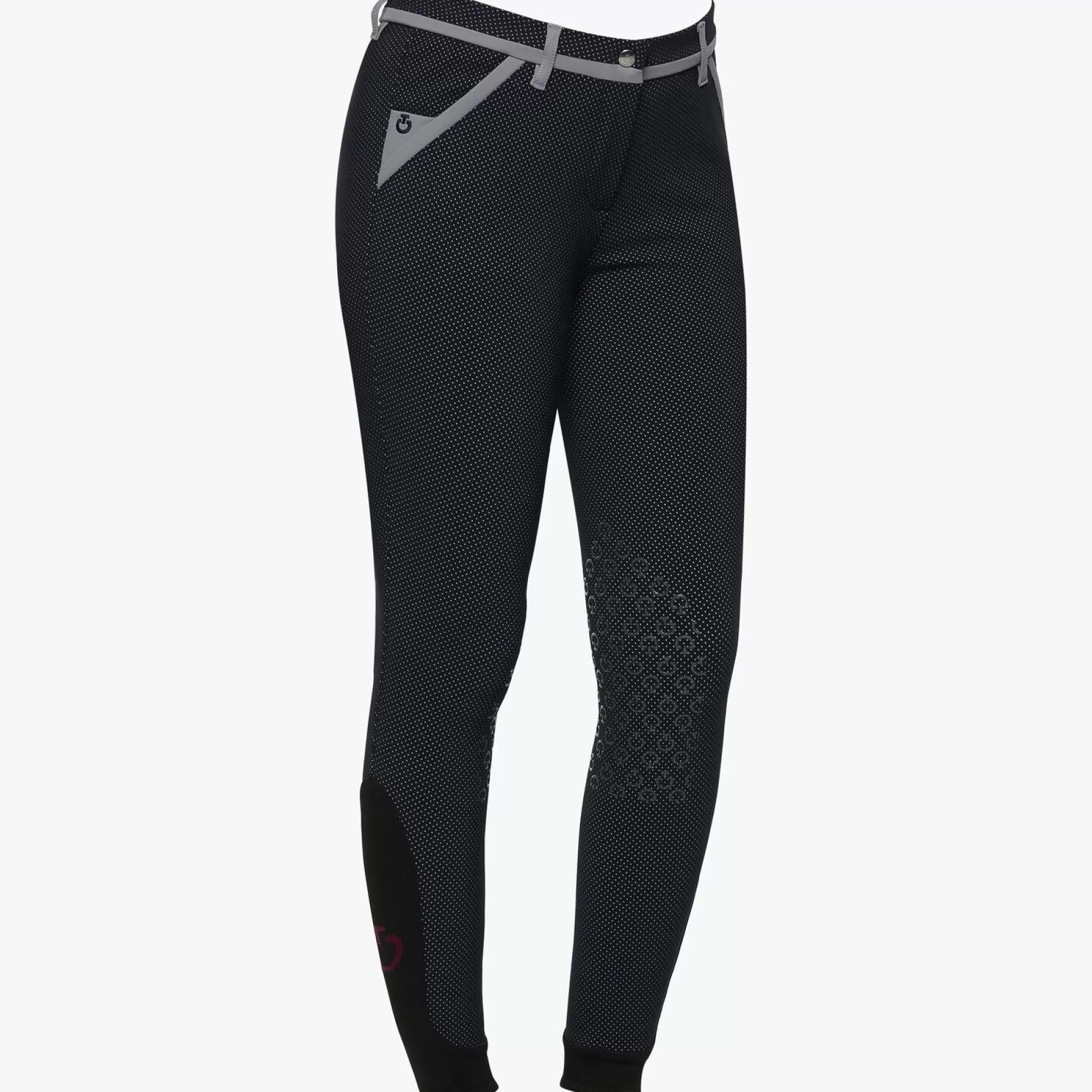 Pattern Knee Grip Riding Breeches-Cavalleria Toscana Outlet