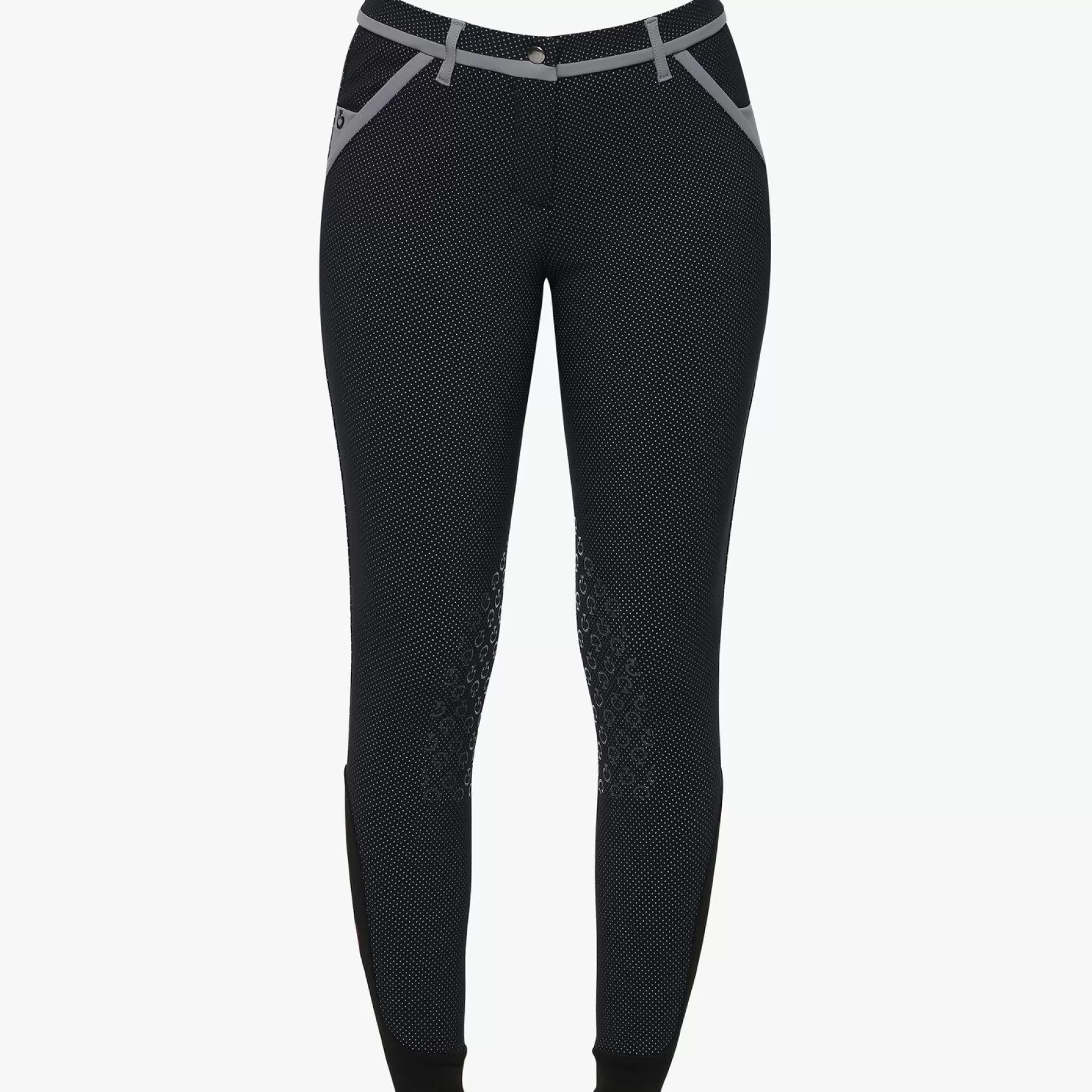 Pattern Knee Grip Riding Breeches-Cavalleria Toscana Outlet