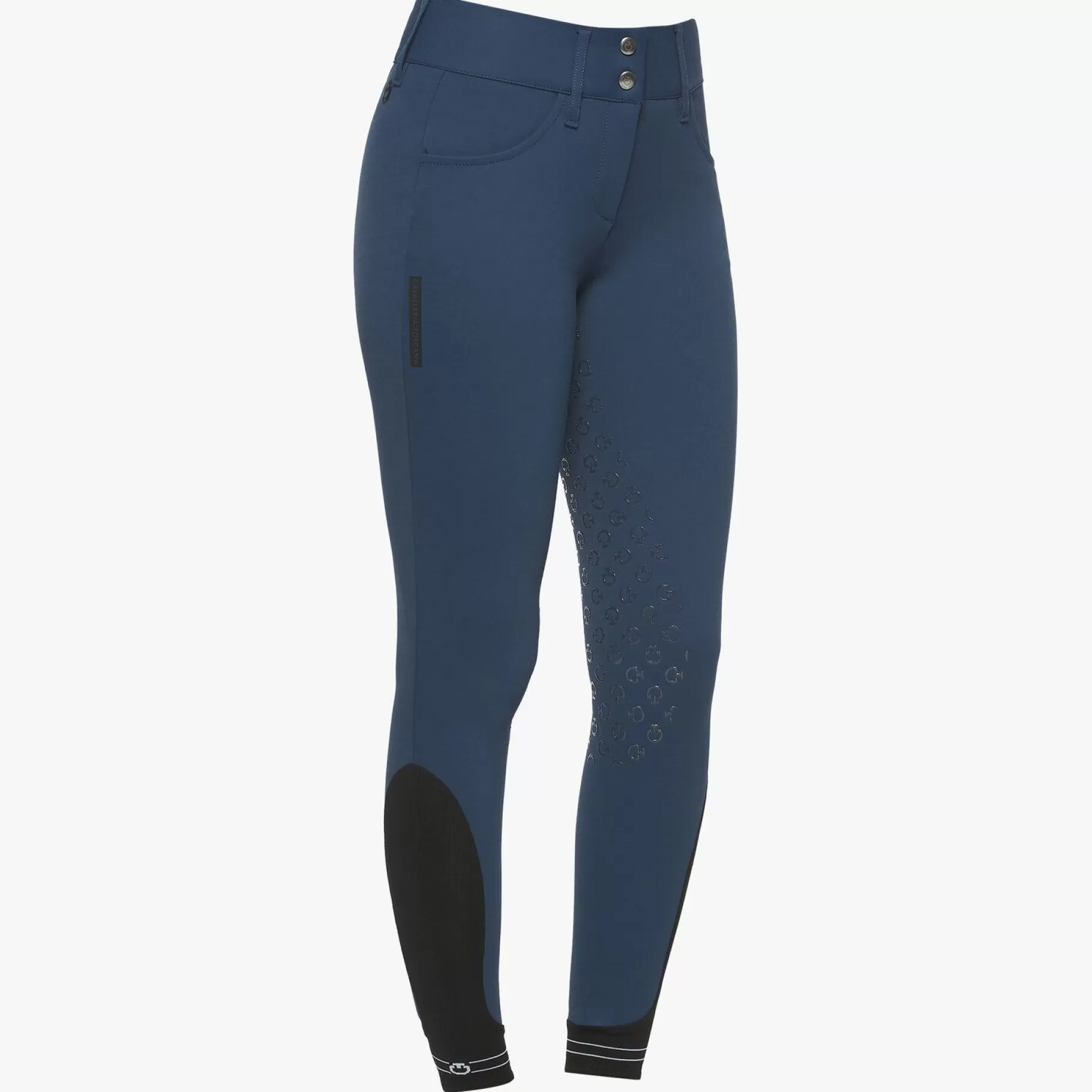 Women`S Dressage Breeches With Perforated Logo Tape-Cavalleria Toscana Online