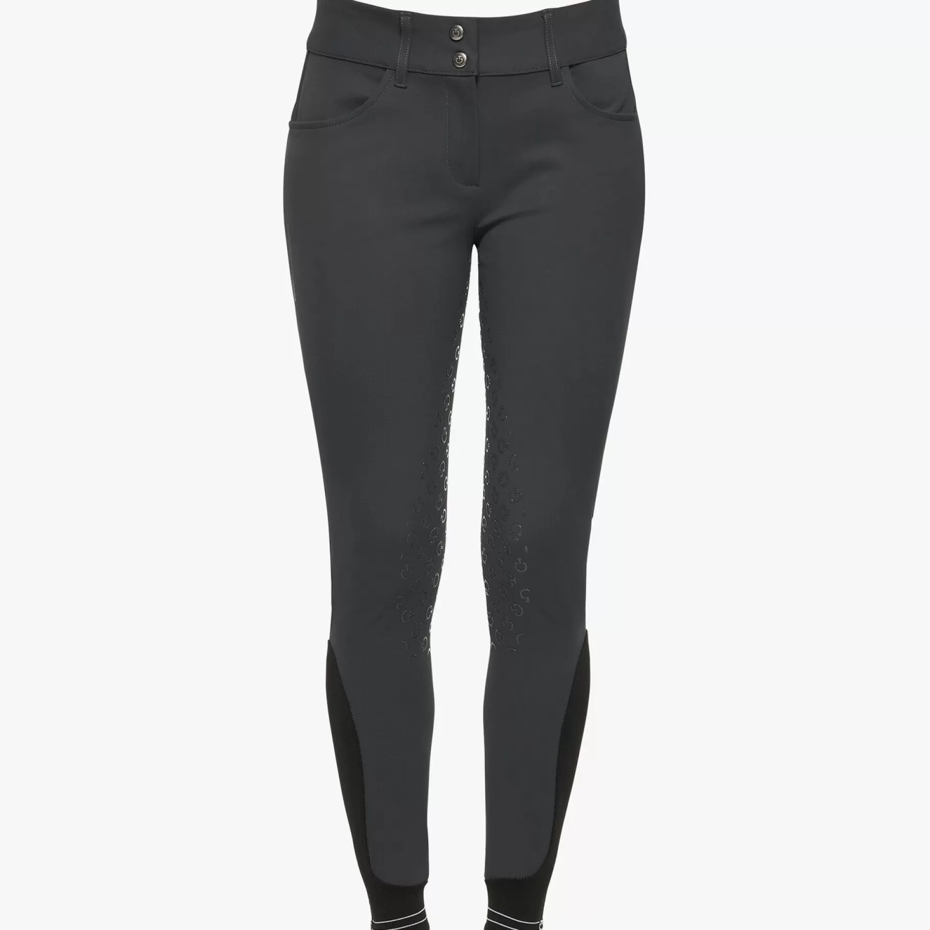 Women'S Dressage Breeches With Perforated Logo Tape-Cavalleria Toscana Cheap