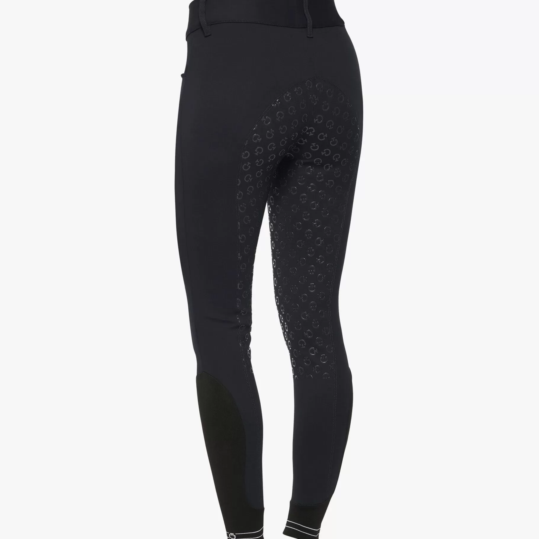 Women'S Dressage Breeches With Perforated Logo Tape-Cavalleria Toscana Hot