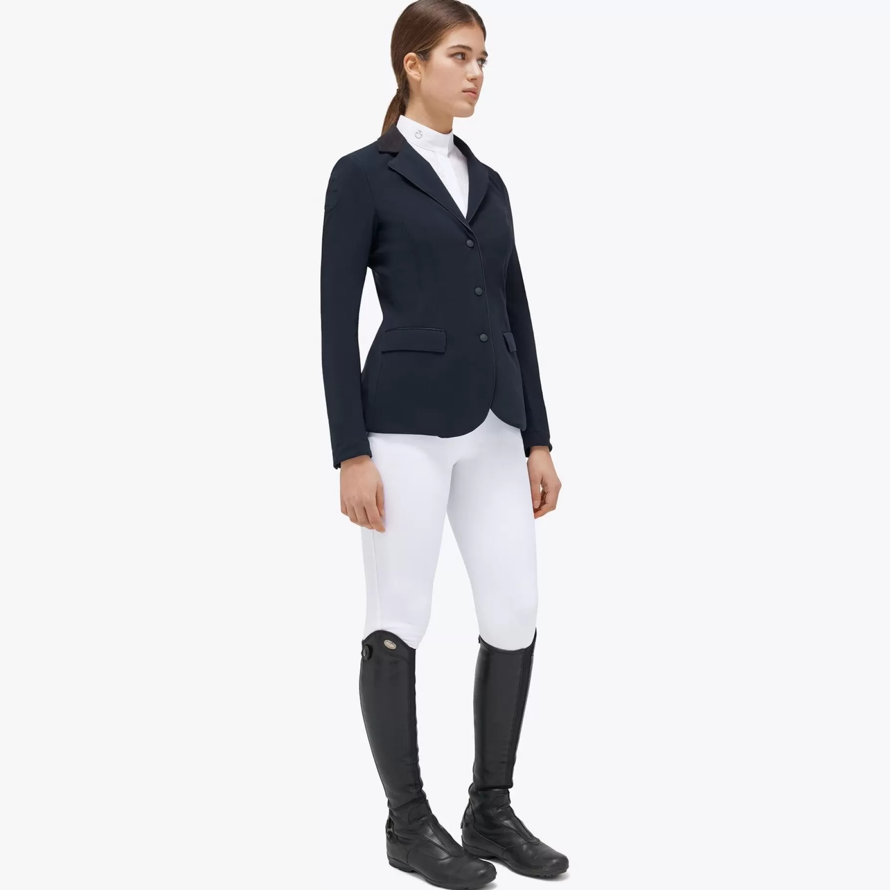 Women'S Zip Riding Jacket With Perforated Inserts.-Cavalleria Toscana Best Sale